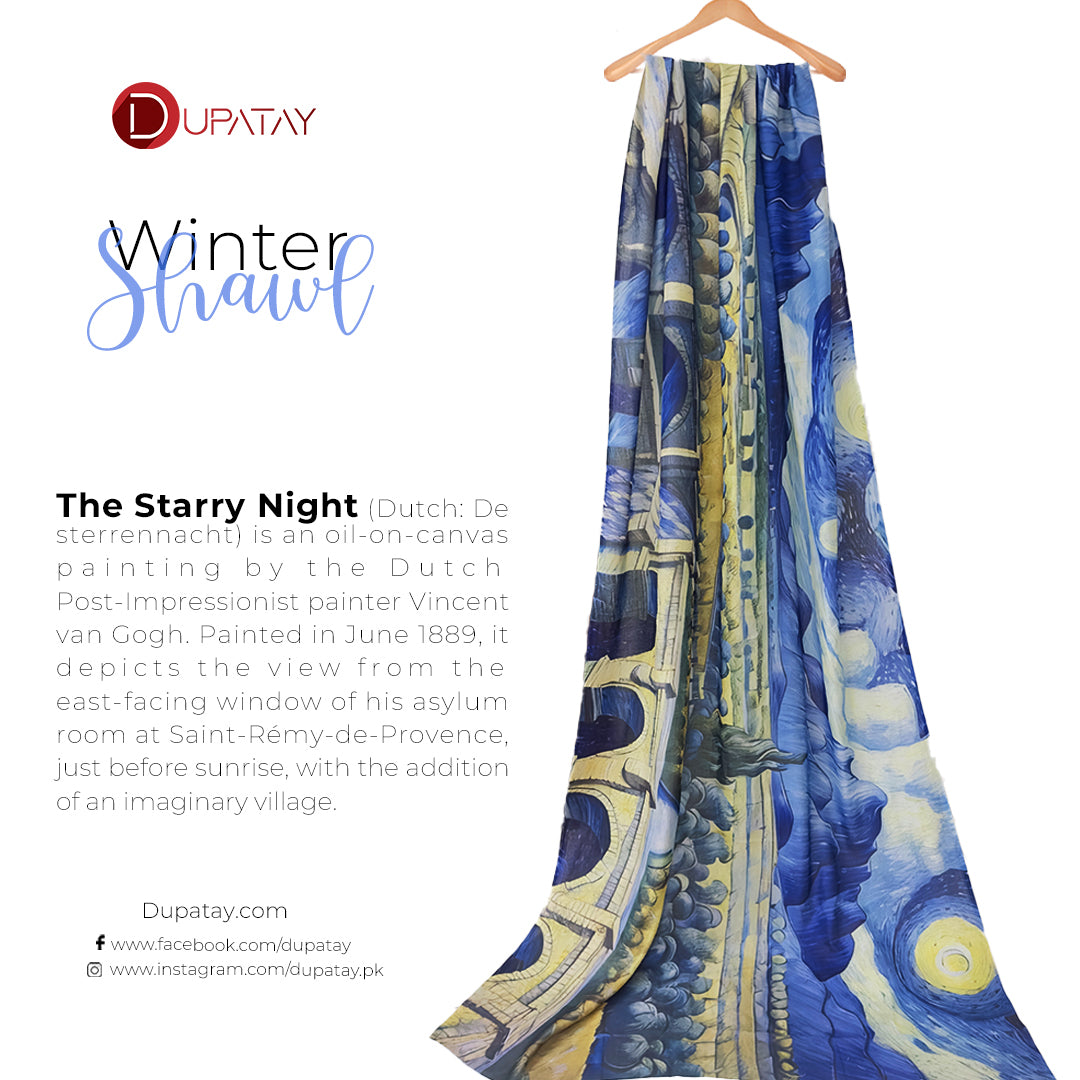 The starry night shawl