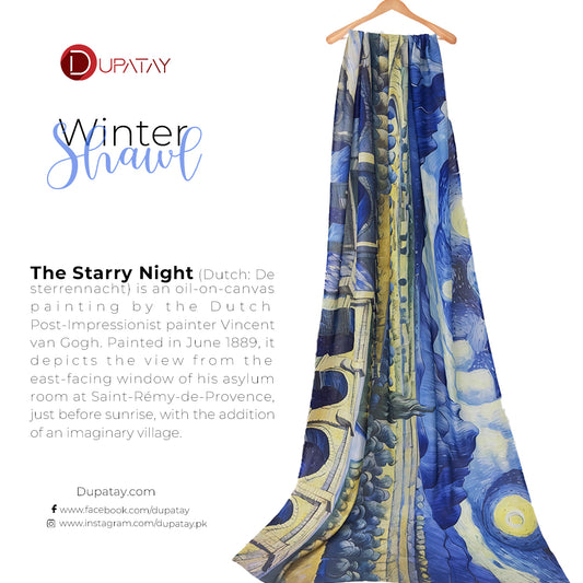 The starry night shawl